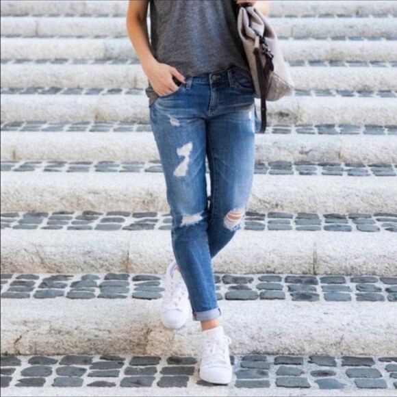 Adriano Goldschmied AG Stilt Cigarette Jean 31R Distressed - Picture 5 of 14